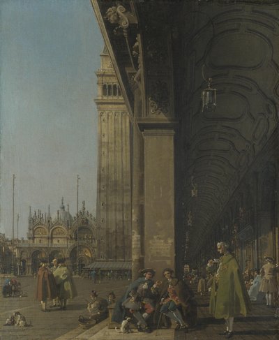 Venice, Piazza San Marco and the Colonnade of the Procuratie Nuove by Giovanni Antonio Canal